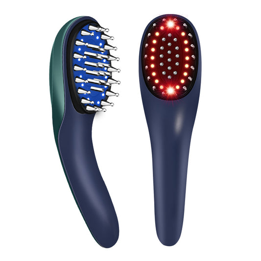 Electric Laser Hair Growth Comb Anti Hair Loss Massage Therapy Ions Vibration Red Blue Light Electric Laser Hair Growth