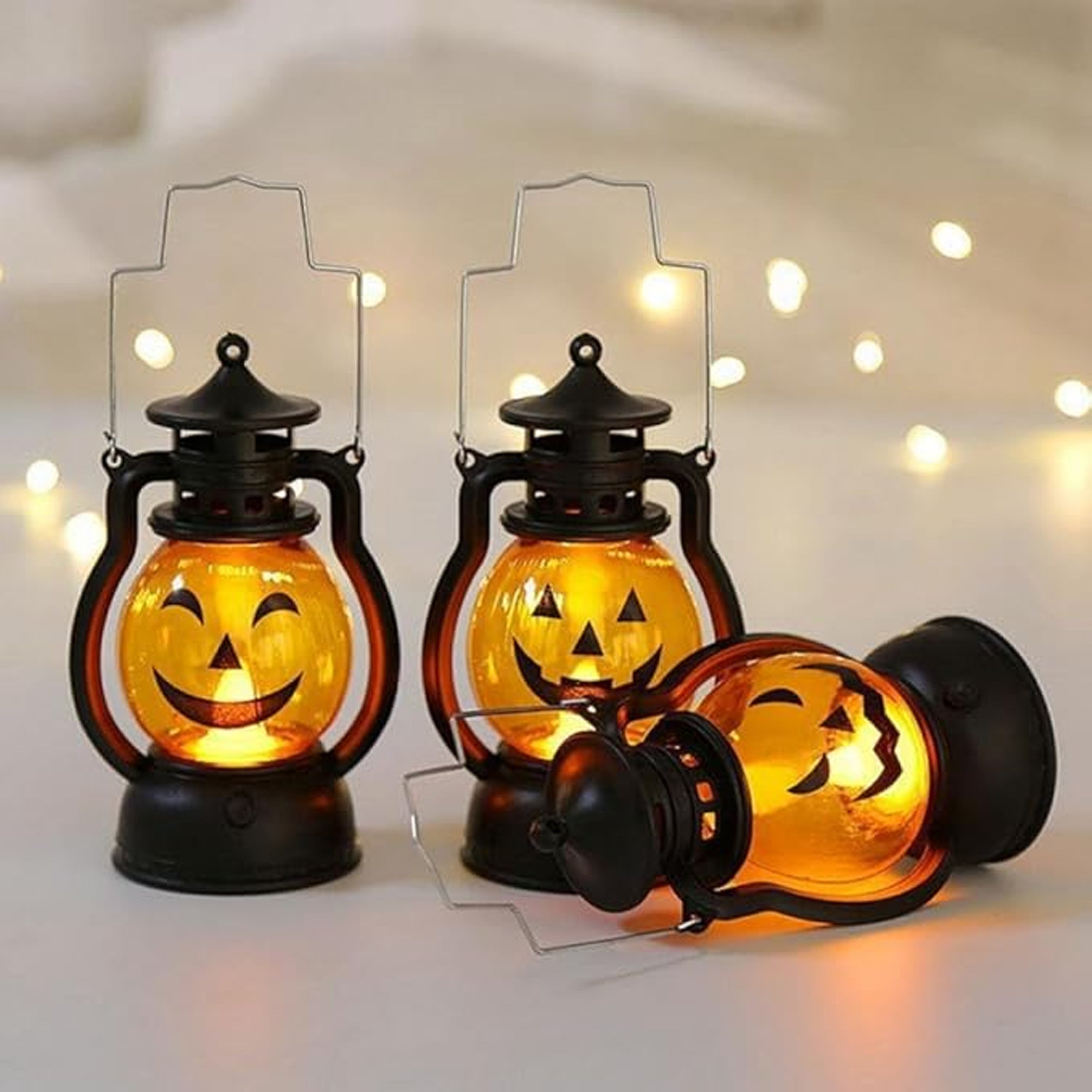Halloween Themed LED Lanterns Lamps - Assorted