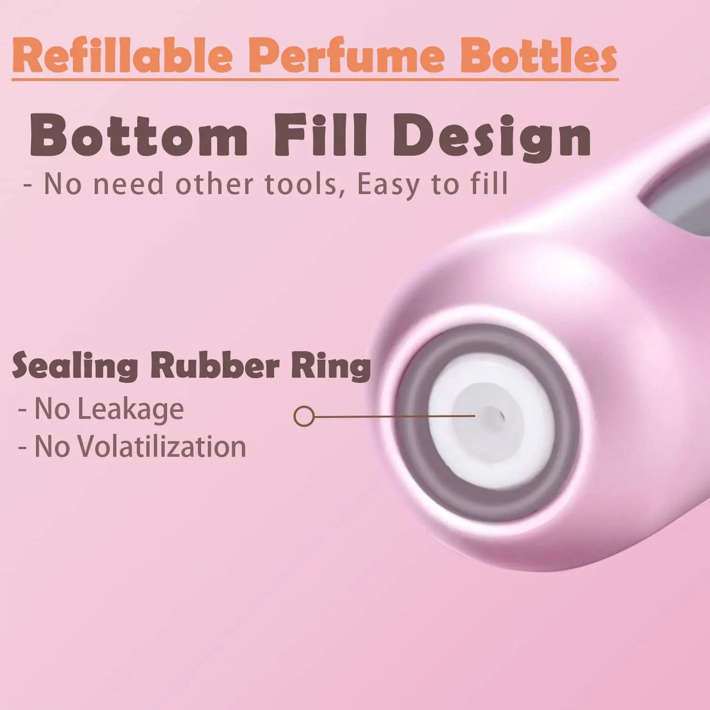 Perfume Portable Liquid Container For Cosmetics Refillable Bottle